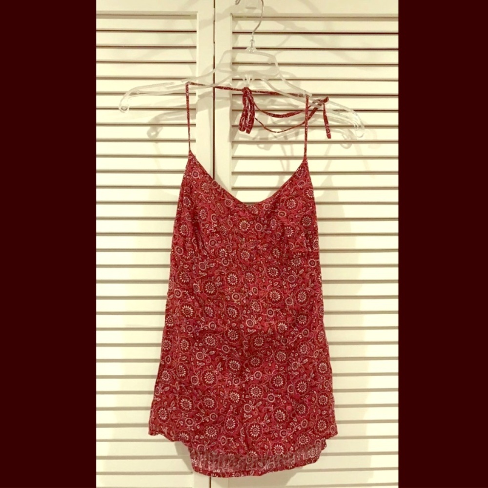 Ann Taylor LOFT red halter top 4